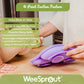 Weesprout Suction Plates For Babies & Toddlers | 100% Silicone | Plates Stay Put With Suction Feature | Divided Design | Microwa