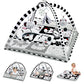 Baby Play Mat 8-In-1, Play Mat For Babies 0-6 Months Tummy Time Mat With Sensory Toys And Pillow Baby Play Gym Activity Mat For