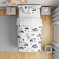 Sweet Jojo Designs Construction Truck Boy Toddler Kid Bedding Set - Childrens 5 Pieces Comforter, Sham And Sheets - Grey Yellow