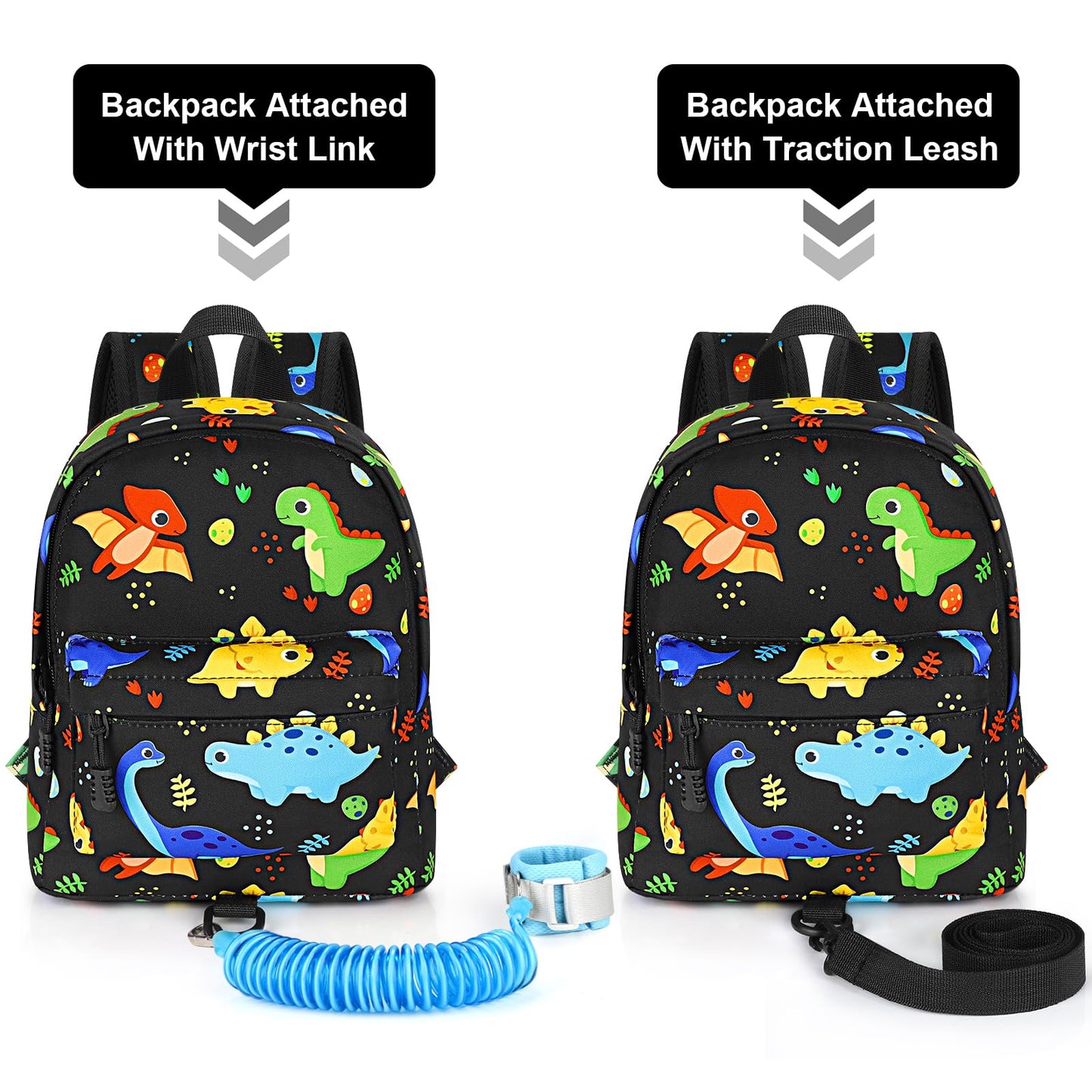 Accmor Toddler Backpack Leash, Cute Kids Backpack With Anti Lost Wrist Link, Mini Child Backpack Leash Baby Walking Harness For