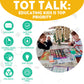 Tot Talk Australia Educational Placemat For Kids - Made In Usa - Durable, Double-Sided, States & Territories, Capitals, Natural