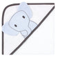 Hudson Baby Unisex Baby Cotton Rich Hooded Towels, Blue Elephant, One Size