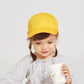 Langzhen Cotton Outdoor Toddler Girls Boys Plain Baseball Cap Baby Infant Structured Adjustable Hat For Kids Sun Hat (M-Yellow)