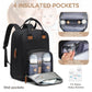 Qualyphant Extra Large Diaper Bag Backpack For Two Kids, Expandable 35L Baby Bags For Mom Girl Boy Dad Toddler, Big Travel Diape