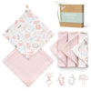 Momcozy Soft & Absorbent Baby Washcloths - 4 Layer Design| Medium Thickness| Premium Cotton For Newborns' Skin-Great For Bathing