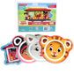 4 Daniel Tiger Mealtime Feeding Plates -Cute Dishes For Kids W/ Daniel Tiger, Trolley, Katerina Kitty Cat & Elaina - Divided Com