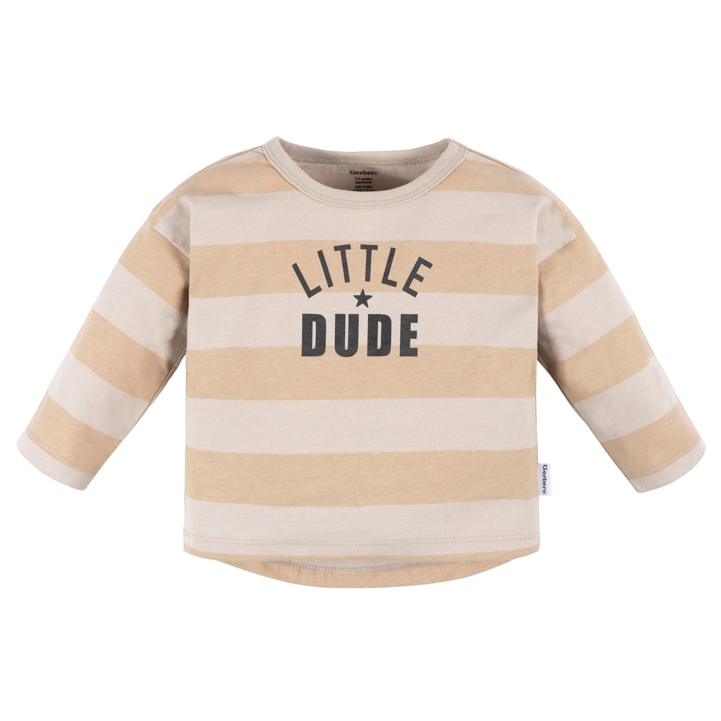 Gerber Baby Boys' Jogger Set, Little Dude, 0-3 Months