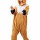 Canasour Fox Onesie Halloween Kids Cosplay Costume Girls Animal Unisex Outfuit One Piece Hooded Farm Soft Pajamas Brown Party 6-