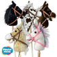 Stick Horse | Plush Handcrafted Hobby Horse Stick Pony Provides Fun Pretend Play for Toddlers & Preschoolers | Handsewn, Sturdy