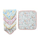 JUVA Baby Washcloths 12x12 5Pack Org Cotton Muslin SoftAbsorbent Newborn Infants Toddlers Unisex DailyCln Gift(Floral Print)