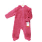 Hudson Baby Unisex Baby Fleece Sleep And Play, Dk Pink, 12-18 Months