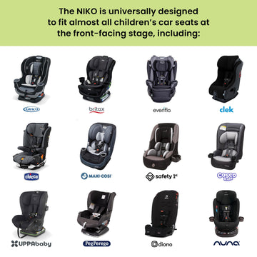 Niko Easy Wash Children'S Car Seat Cover & Liner - Blue Chevron Minky - Great For Winter Weather - Universal Fit - Crash Tested