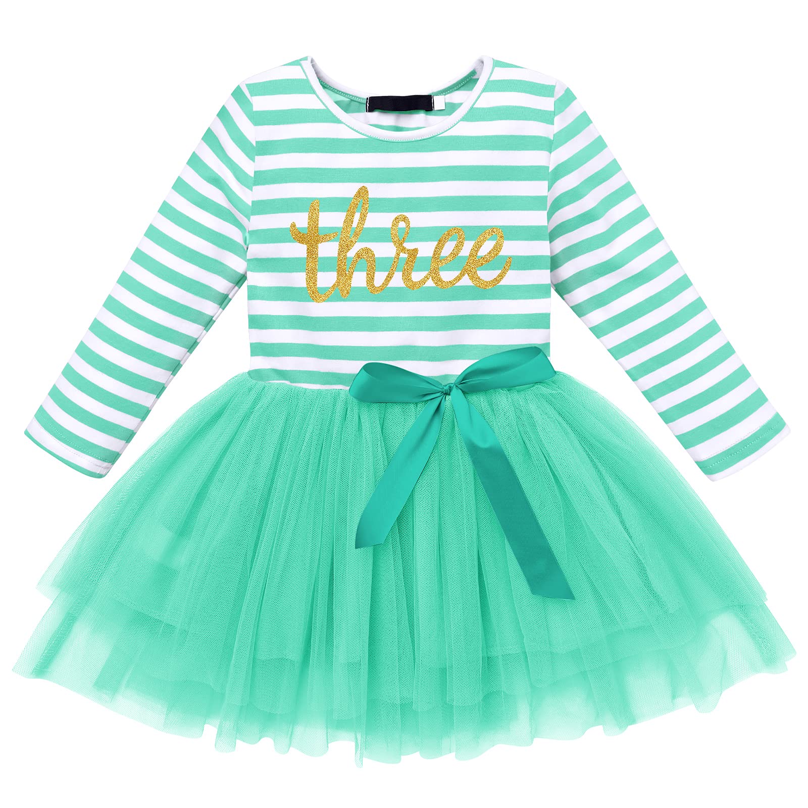 3Rd Birthday Girl Outfit Toddler Birthday Dress Princess Winter Onderland Themed WBBAPB09PVM8FZH