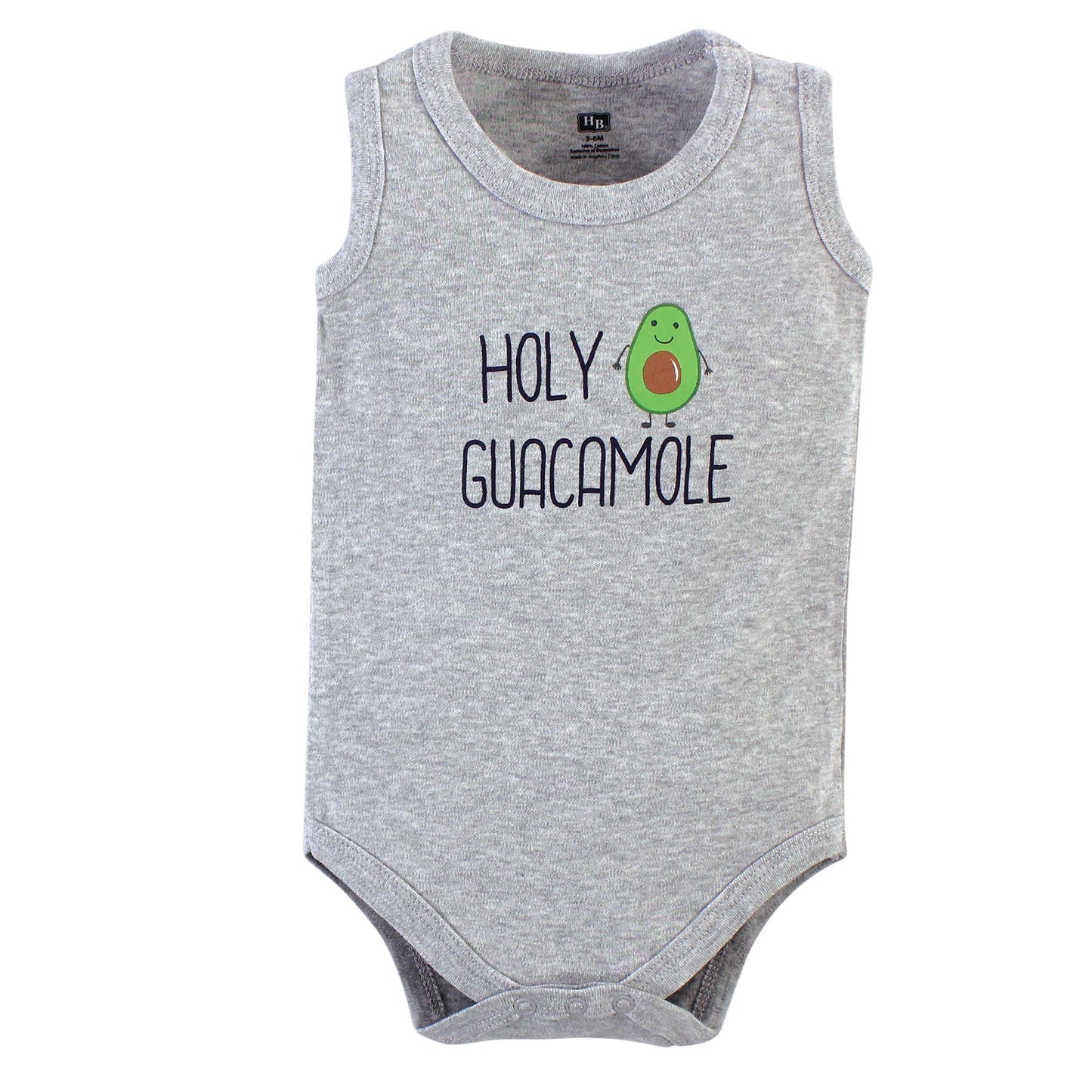 Hudson Baby Unisex Baby Cotton Sleeveless Bodysuits Taco Truck, 6-9 Months