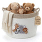 Domensi Woodland Animal Toy Basket 15x11 Large Animal Storage Basket