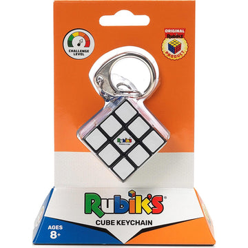 RUBIKS Cube 3 x 3 Key Ring - Colourful Puzzle Game Rubiks - Mini Puzzle 3x3 Orginial Colour Matching - Classic Cube Problem So