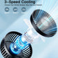 Auto-Swing Portable Stroller Fan, Rechargeable Baby Stroller Cooler With Max 47 Hours Runtime, Ultra-Quiet Clip On Fan With 120