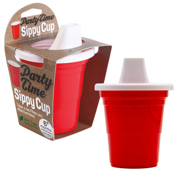 Gamago Party Time Baby Sippy Cup - Adorably Cute Learner Sippy Cup For Babies, Toddlers And Kids - 6+ Months Old - Holds 7 Ounce