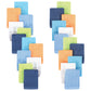 Hudson Baby Unisex Baby 24Pc Rayon from Bamboo Woven Washcloths, Blue Orange Lime, One Size