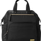 Skip Hop Diaper Bag Backpack: Mainframe Large Capacity Wide Open Structure With Changing Pad & Stroller Attachement, Black With