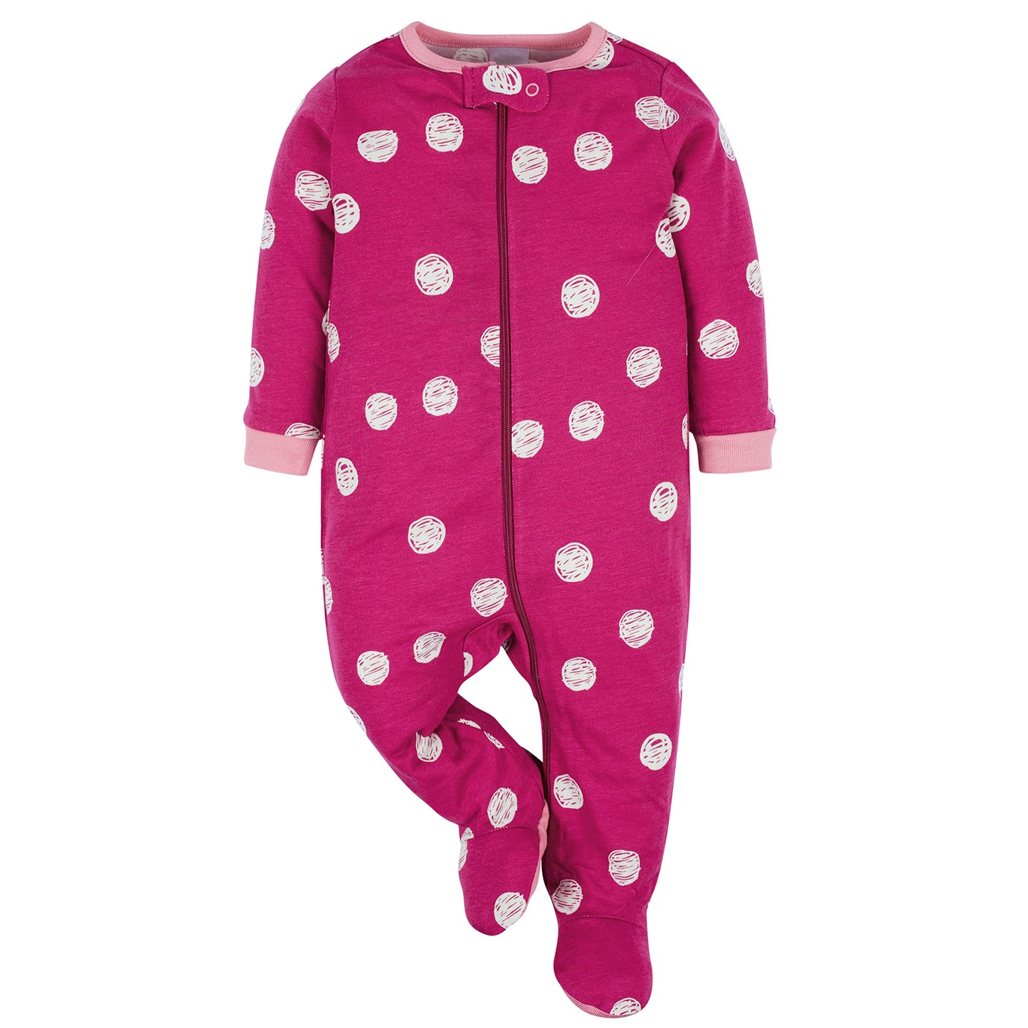 Onesies Brand Baby Girl'S 4-Pack Sleep 'N Play Footies Multi Pack, Fox, 6-9 Months