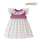 Hopscotch Baby Girls Floral Casual Dress With Headband In White Color For Ages (1824 Months)