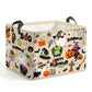 Clastyle Large Spooky Halloween Baby Gift Basket Stuffers Boy Girl Pumpkin Bat Graveyard Boo Nursery Bin Kid Book Toy Box Collap