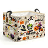 Clastyle Large Spooky Halloween Baby Gift Basket Stuffers Boy Girl Pumpkin Bat Graveyard Boo Nursery Bin Kid Book Toy Box Collap