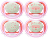Philips AVENT Ultra Air Nighttime, 6-18 Months Pacifier, Pink, Pack of 4, SCF376/44