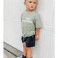 Sanixjoo Big Brother Toddler Shirt Baby Boy Promoted To Big Bro Sibling Reveal Shirt Big Brother Gifts For Toddler Boy(Sage Gree