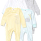 Gerber Baby Girls 4 Pack Sleep N Play Footie Golden Floral 0-3 Months
