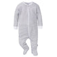 Gerber Baby Unisex 2-Pack 2-Way Zip Textured Sleep 'N Play, French Breakfast, 0-3 Months