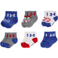 Under Armour Baby Boys Multi Pack Quarter Sock, Baseball Blue, 6-12 Months Us