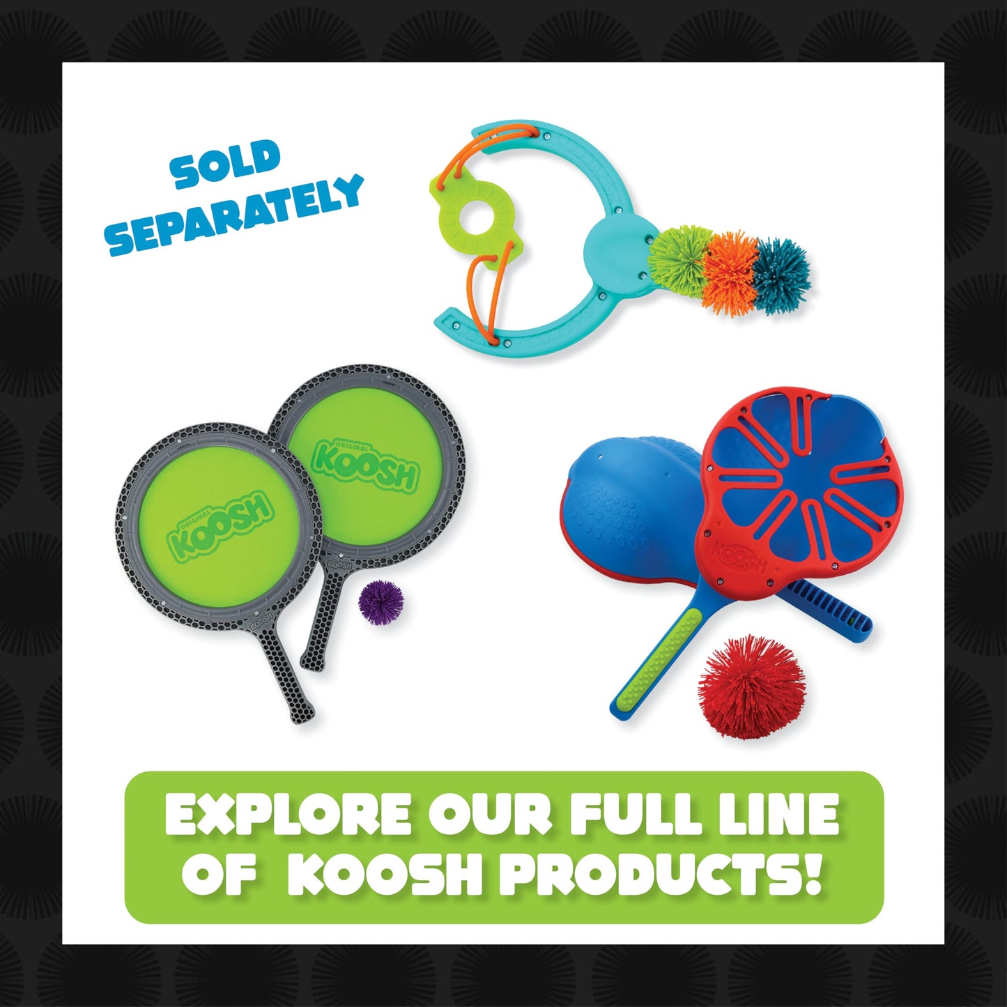 Koosh Classic 3-in - Easy to Catch, Hard to Put Down - Ages 3+