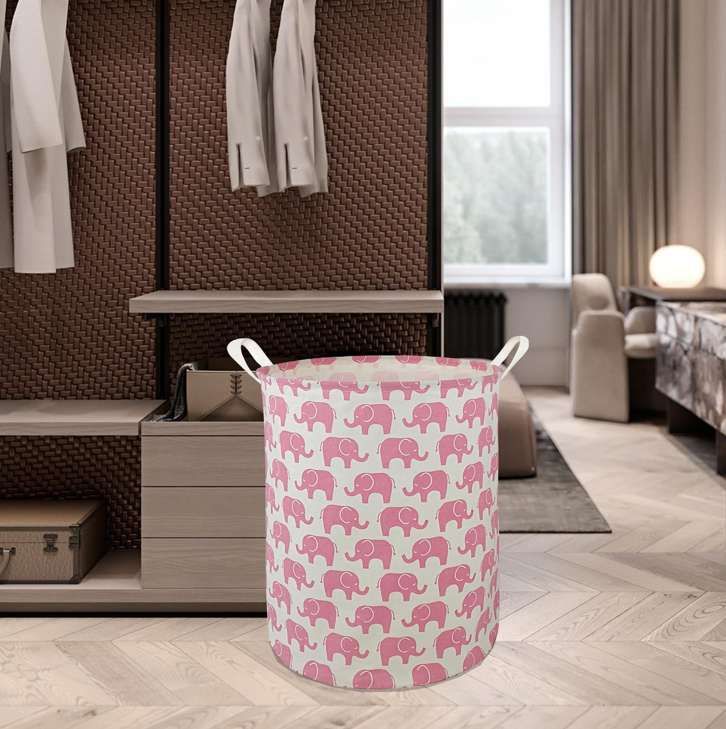 Kunro Clothes Hamper Waterproof Toy Storage Bin Organizer For Nursery Hamper Home Decor Closet Kids Bedroom Laundry Hamper Baby