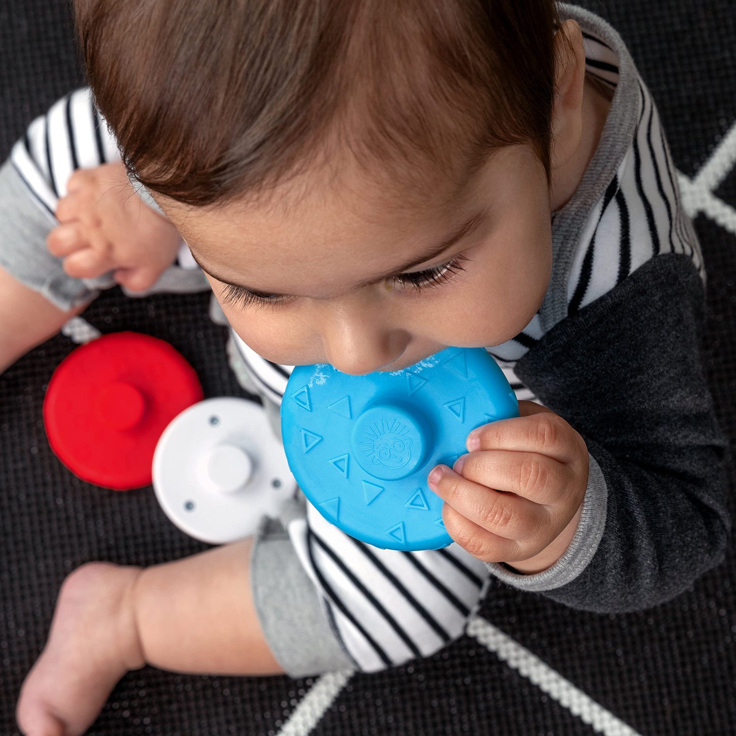 Baby Einstein Stack & Wobble Zen BPA Free Teether Toy for Cause and Effect Learning, Infants Ages 3 Months and up