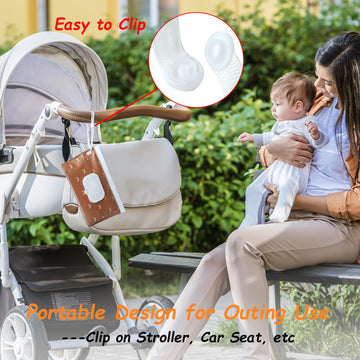 4 Pack Wipes Dispenser, On The Go, Seposeve Portable Baby Wipe Case, Refillable Baby Wipes Container, Wipe Holder, Keeps Wipes F