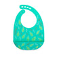 Nuby 2 Pack Adjustable Easy Clean Soft Silicone Bibs With Scoop, Leaves & Sloth