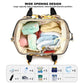 Cow Print Diaper Bag Backpack For Baby Girls Boys, Large Capacity Multifunction Waterproof Maternity Mom Nappy Bags With Strolle