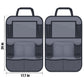 ULEEKA Car Backseat Organizer with 11 Table Holder, 10 Storage Pockets Seat Back Protectors Kick Mats for Kids Toddlers, Travel