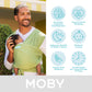 Moby Wrap Baby Carrier | Element | Baby Wrap Carrier for Newborns & Infants | #1 Baby Wrap | Baby Gift | Keeps Baby Safe & Secur