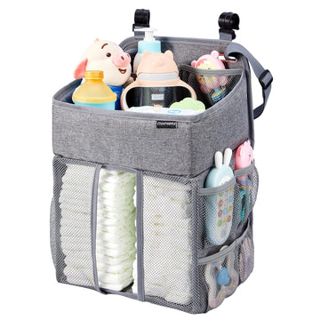 Clearworld Hanging Diaper Caddy Organizer,Diaper Stacker And Crib Organizer,Upgrade Thicken Nursery Organizer For Changing Table