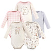 Hudson Baby Unisex Baby Cotton Long-Sleeve Bodysuits, Enchanted Forest, 3-6 Months Us