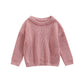 Infant Toddler Baby Girl Boy Knit Sweater Pullover Sweatshirt Long Sleeve Shirt Tops Knitted Fall Winter Clothes (Rose Pink, 6-9