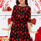 Kid Valentine'S Day Girls Funny Sweet Love Printed Cute Hearts A-Line Swing Dress 9-10 Years