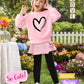 Bomdeals Adorable Cute Toddler Baby Girls Clothes Set,Long Sleeve T-Shirt +Pants Outfit(Pink,100,1279B)