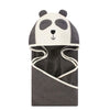 Hudson Baby Unisex Baby Cotton Animal Face Hooded Towel, Modern Panda, One Size