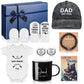 Shyyween 9 Pcs New Dads Gifts for Men 2025 Soon to Be Dads Gifts Daddy to Be Bracelet Hat Mug Decision Coin Baby Gloves Socks an