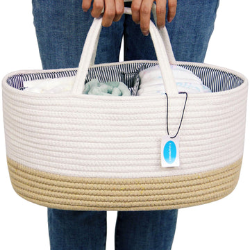 Casaphoria Caddy Organize Woven Cotton Rope Basket Caddy Baskets For Storage,Cotton Basket,Basket For Gift With Removable Insert