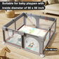 Dovesail Foldable Baby Play Mat, 47 ' X 47 ' Baby Playmat For Playpen, 0.4 Inch Thick Waterproof Anti-Slip Reversible Foam Pla